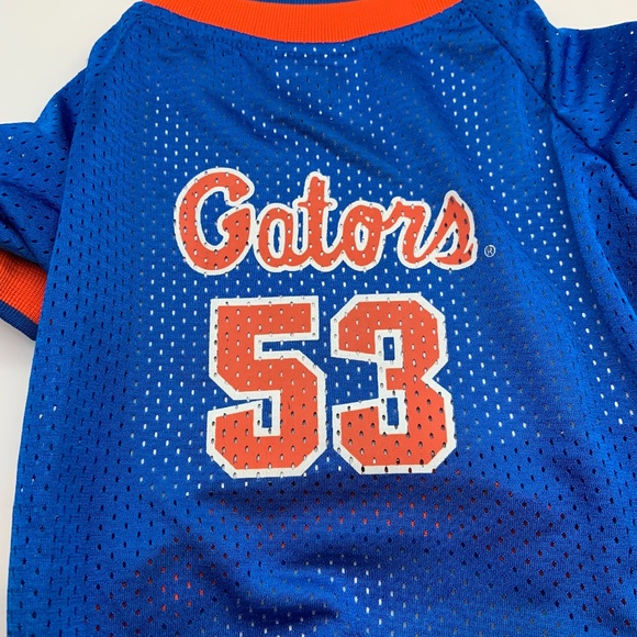 Pets First Florida Gators Collegiate Pet Mesh Jersey Gators #53 Size Medium - Picture 3 of 11